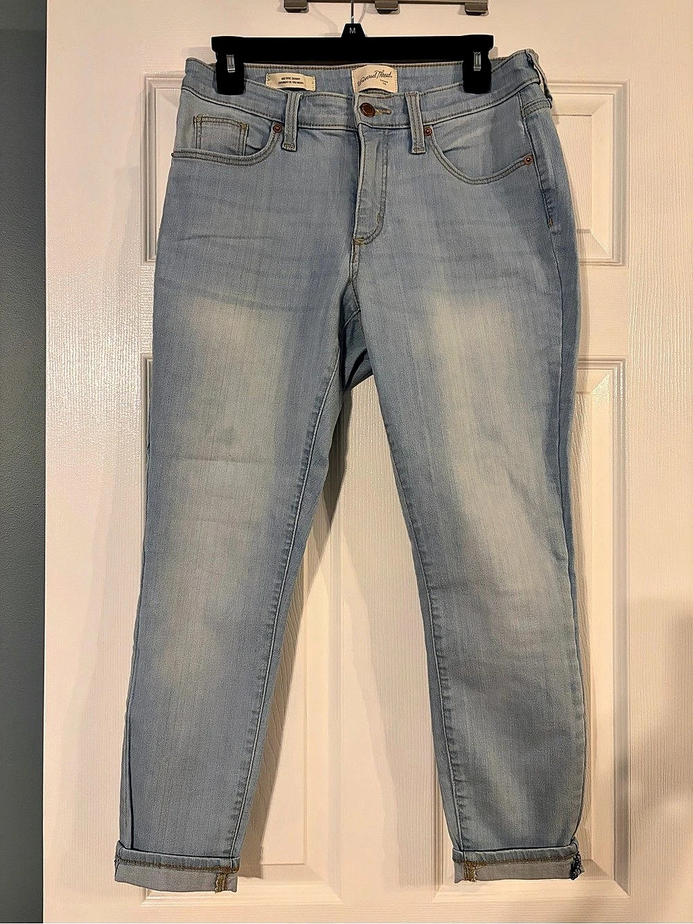 Universal Thread Mid Rise Skinny Jeans Blue Waist 29